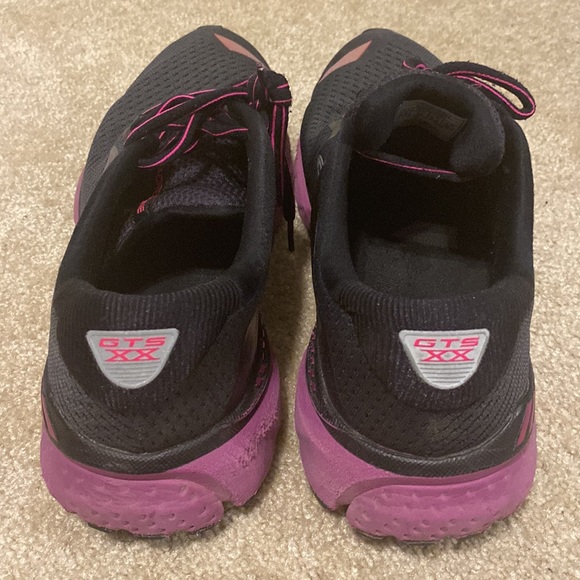 Brooks Adrenaline 20 Running Shoes Black Purple Womens Size 9.5 - Picture 4 of 9